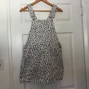Animal print overall dress!